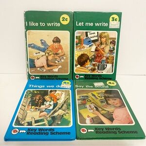 🛑 4/$20 Retro Ladybird Key Word Reading Scheme Vintage 1980s Lot Early Reader